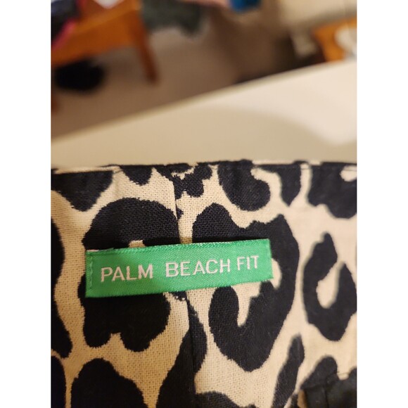 Lilly Pulitzer Palm Beach Fit Leopard-Print Ankle Pants Size 4 - Picture 8 of 11